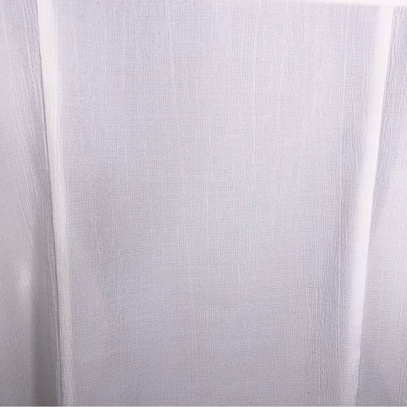 Large Christopher And Banks White Stretch Top Snap Button Closure 3/4 Sleeve - Picture 7 of 13